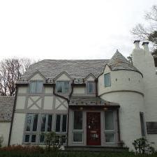 Summit, NJ Slate Roof and Stucco House Wash 13